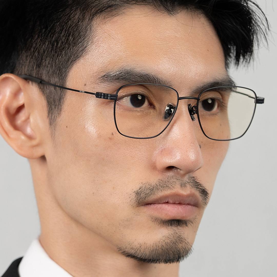 Lenskart Matte Black Full Rim Square right side