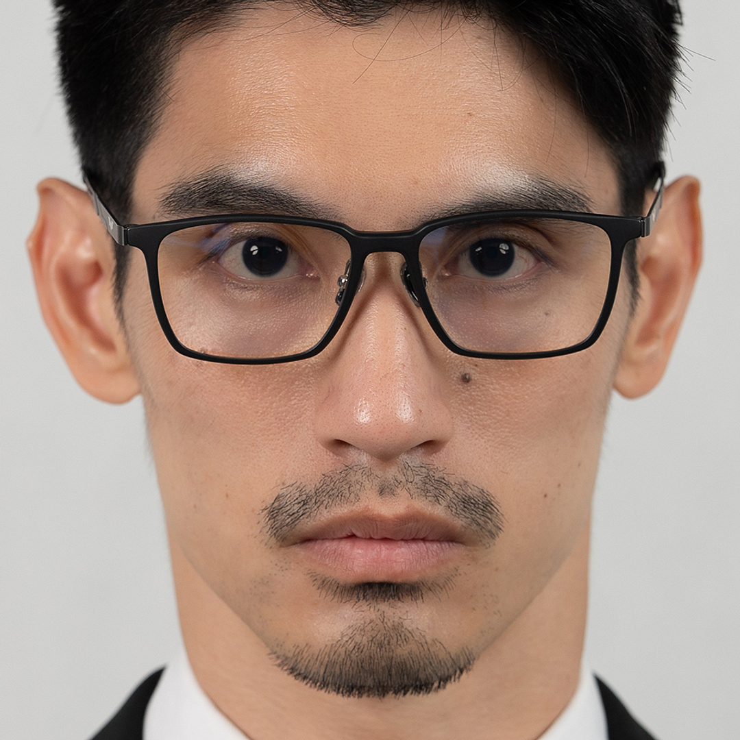 Lenskart Matte Black Full Rim Square left side