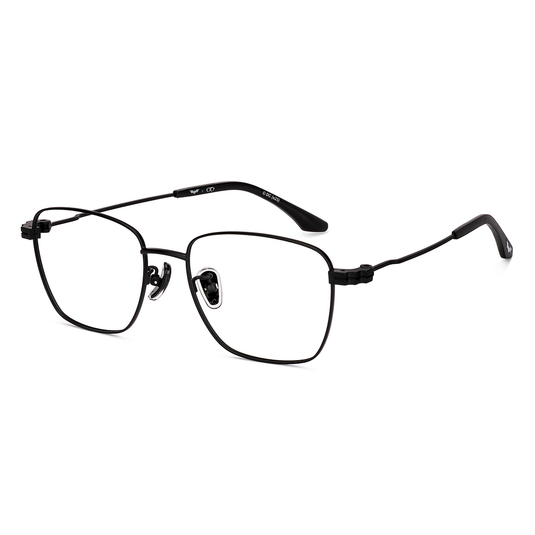 Lenskart Matte Black Full Rim Square left side