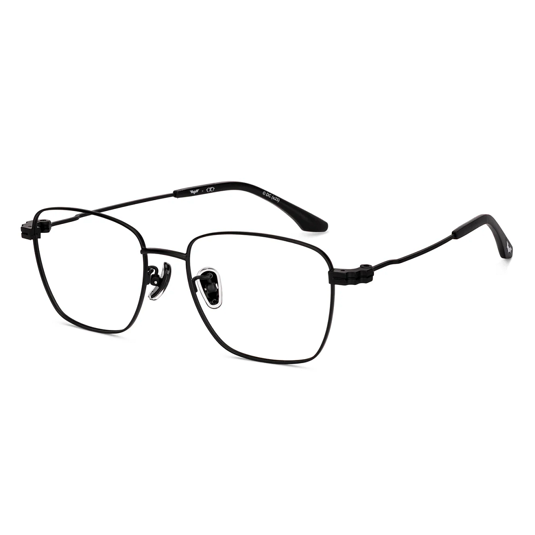 Lenskart Matte Black Full Rim Square left side