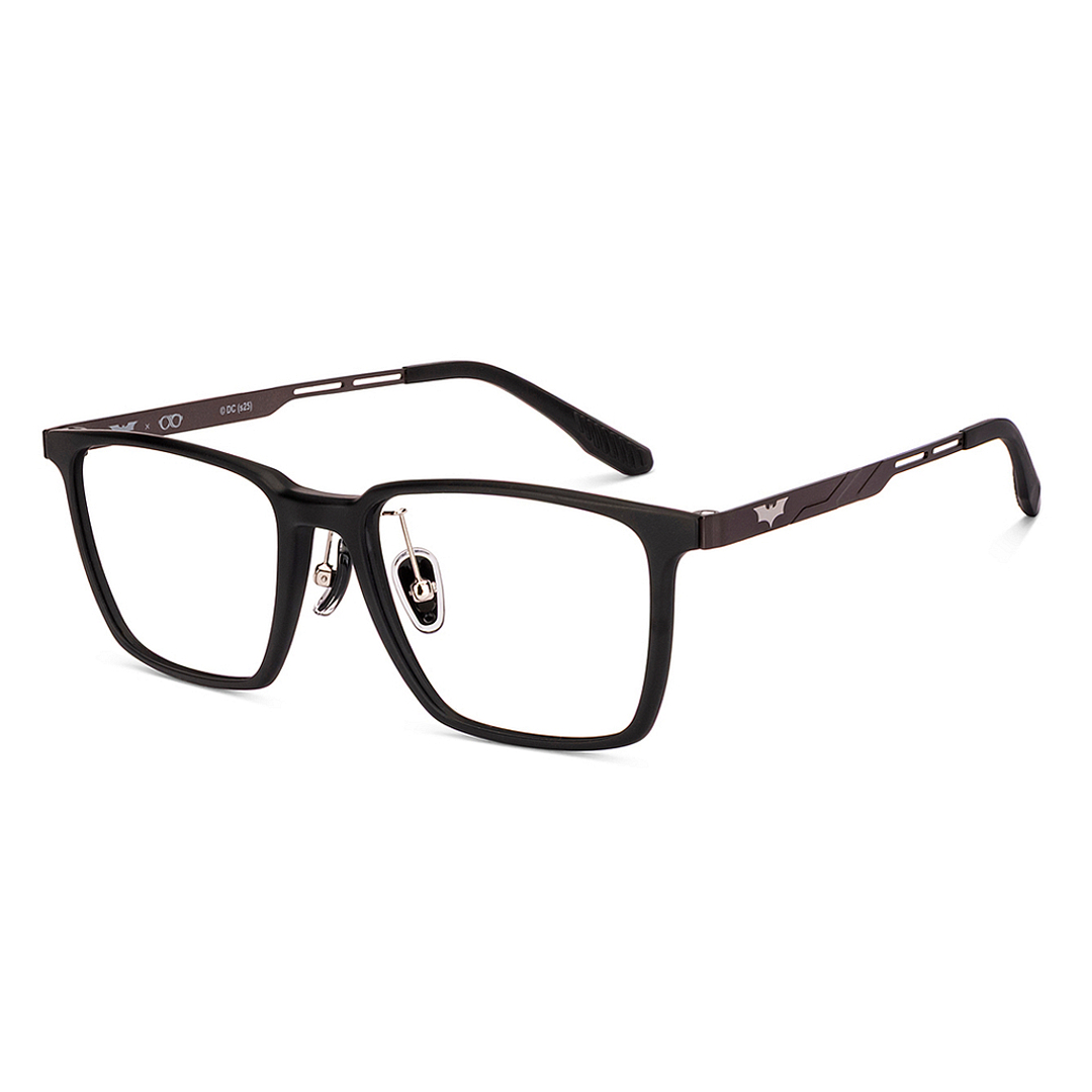 Lenskart Matte Black Full Rim Square left side