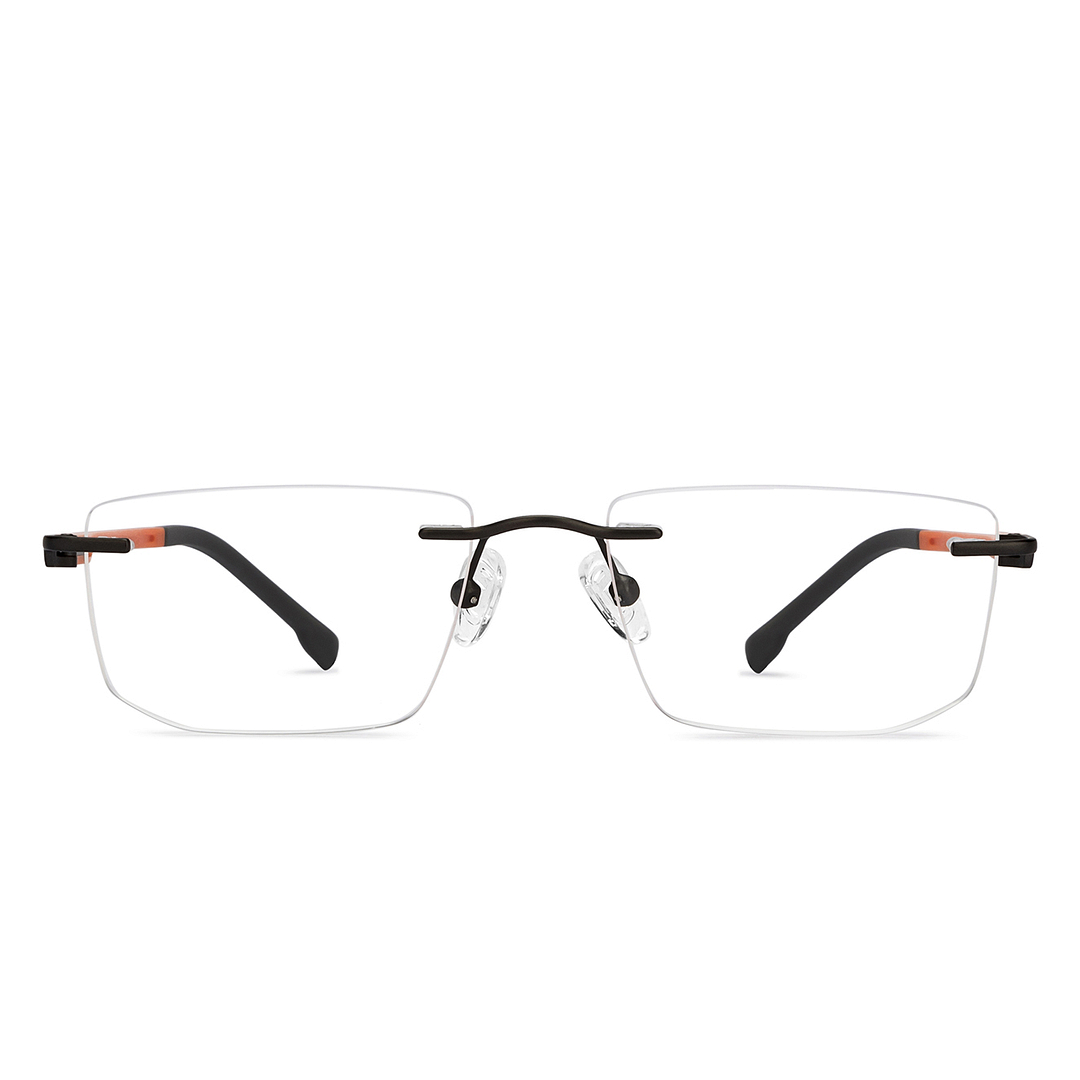Lenskart Air Online Black Rimless Rectangle left side