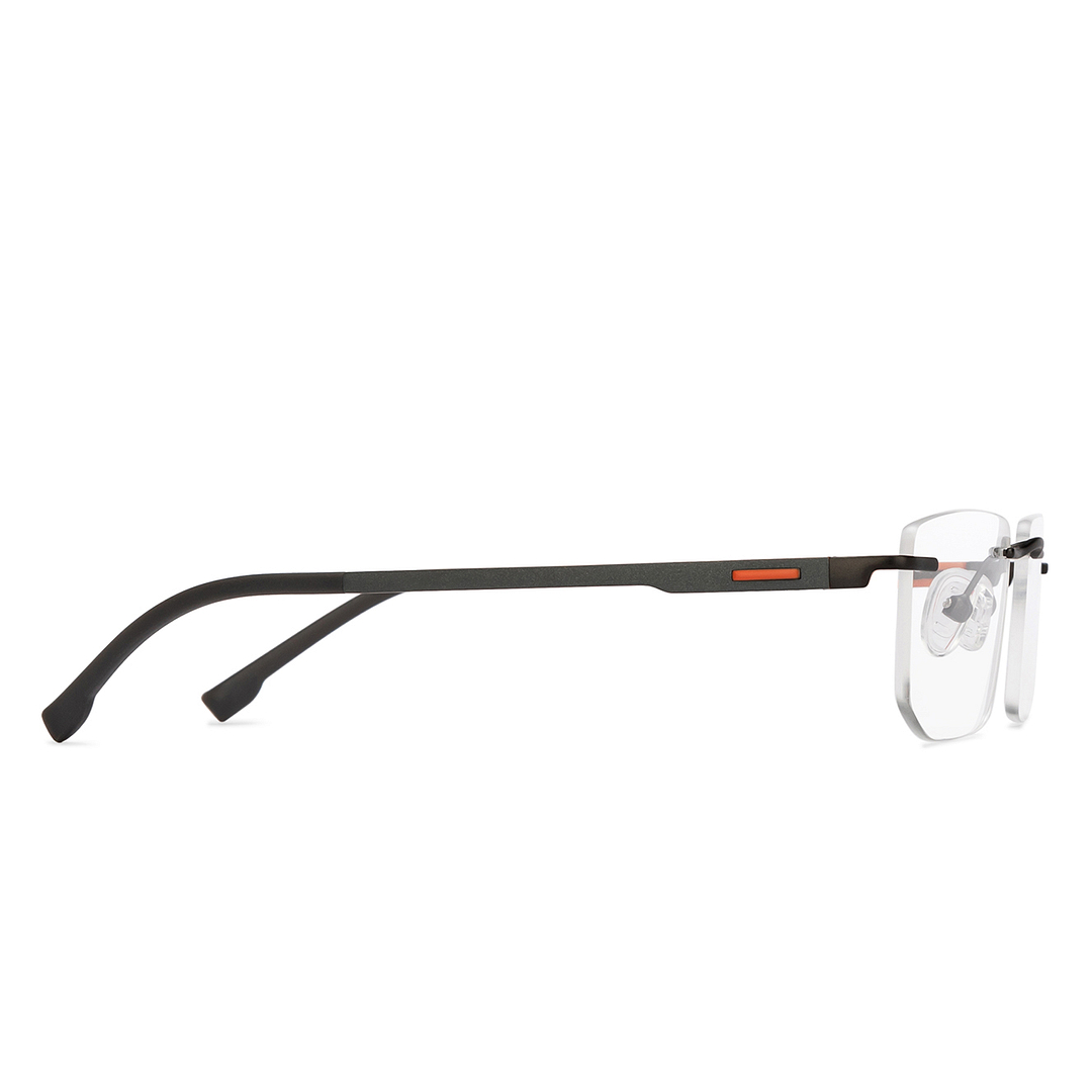 Lenskart Air Online Black Rimless Rectangle left side