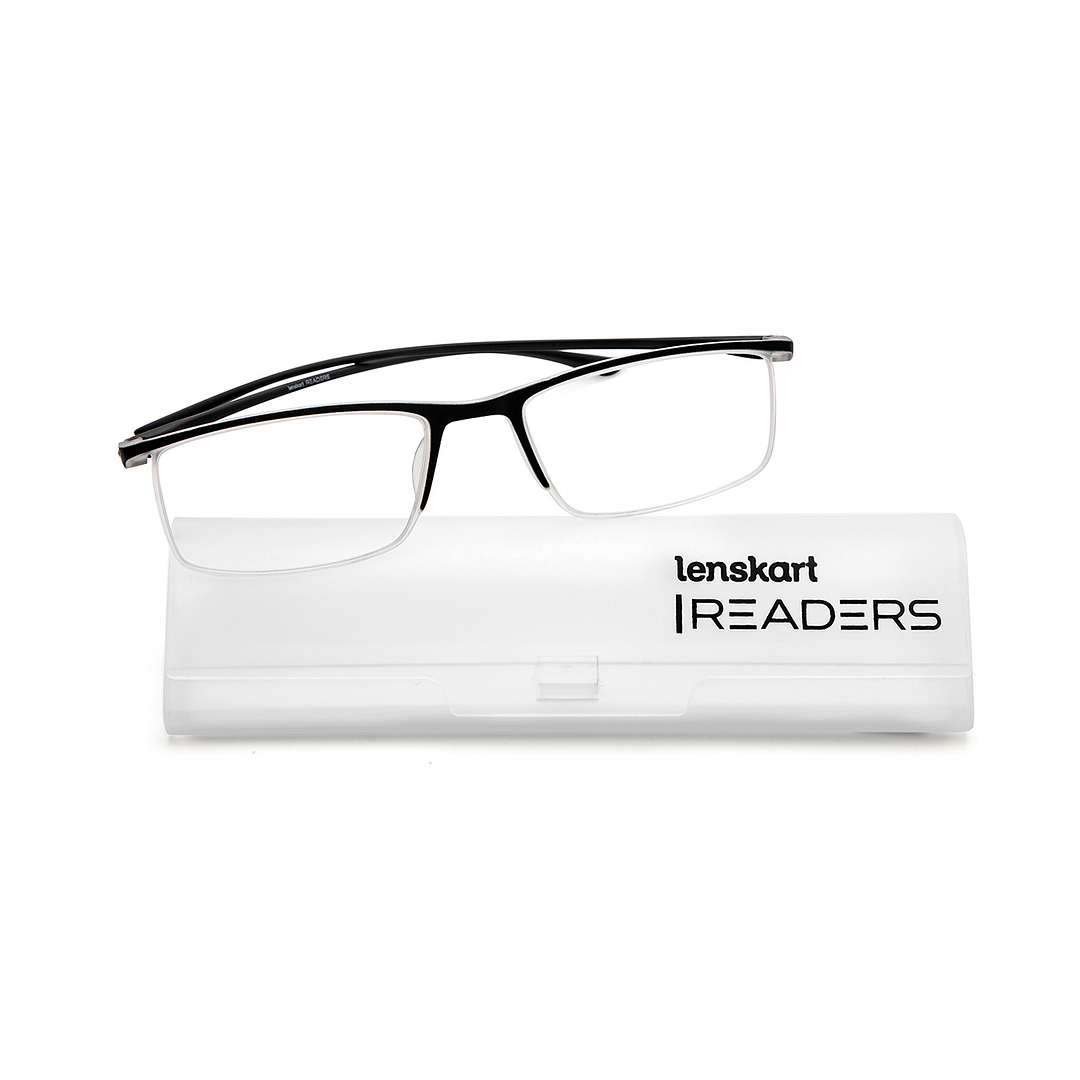 Lenskart READERS Black Black Half Rim Rectangle Lenskart READERS LR E13699 Only for 2 Prefitted Powers right side