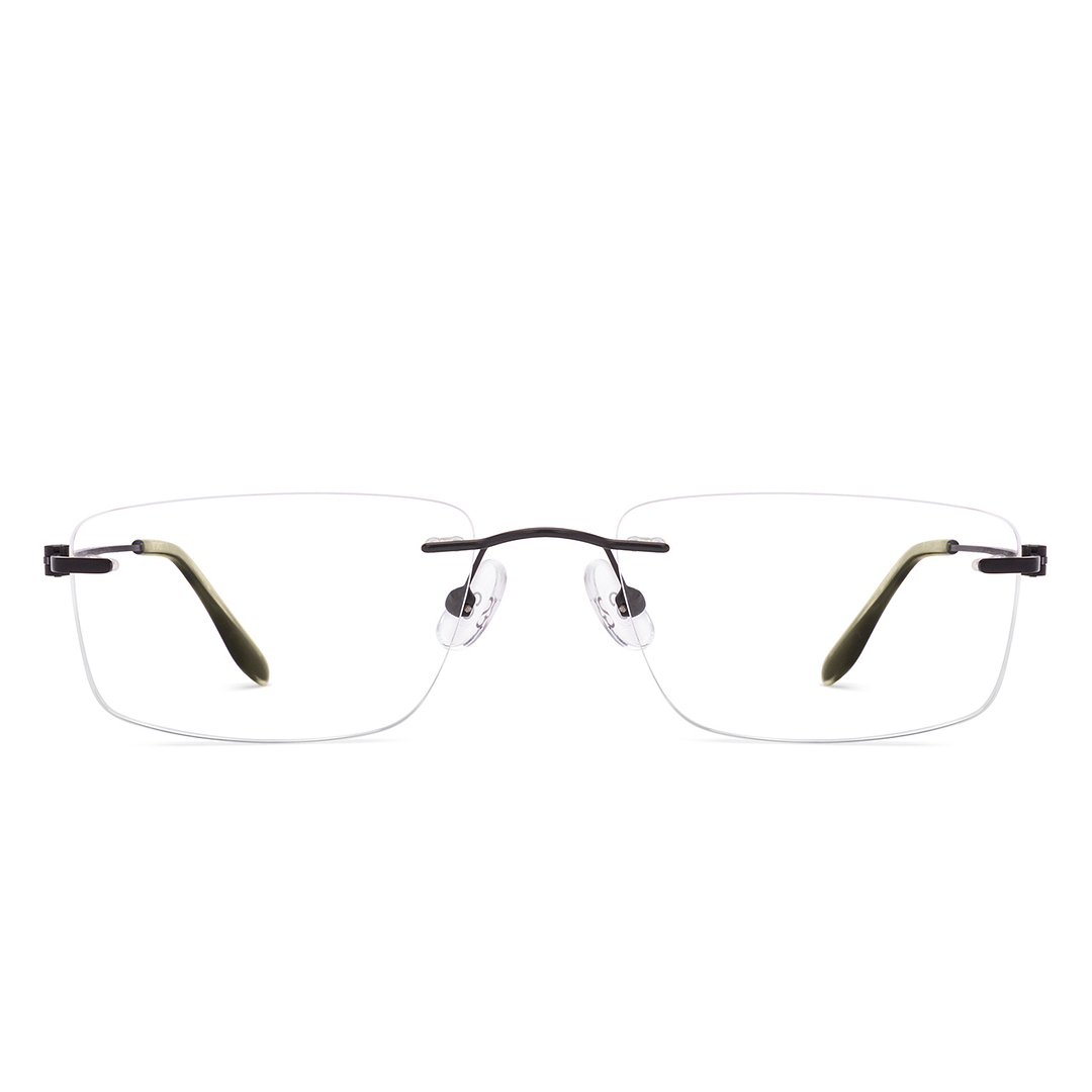 Lenskart Air Online Black Rimless Rectangle right side