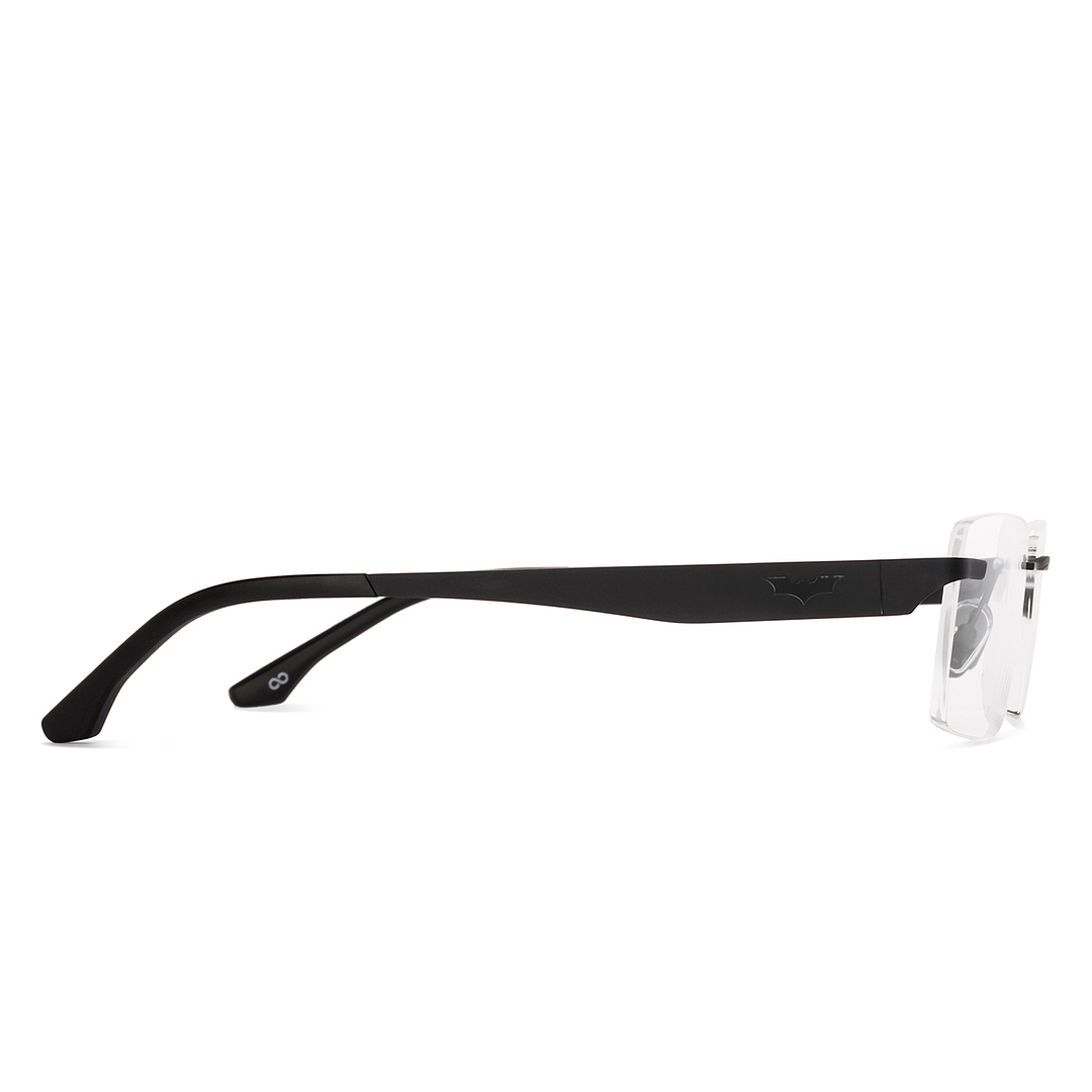 Lenskart Matte Black Rimless Rectangle right side