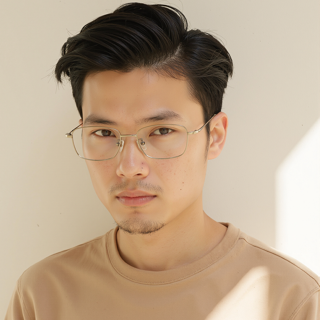 Lenskart Mid Gunmetal Full Rim Rectangle right side