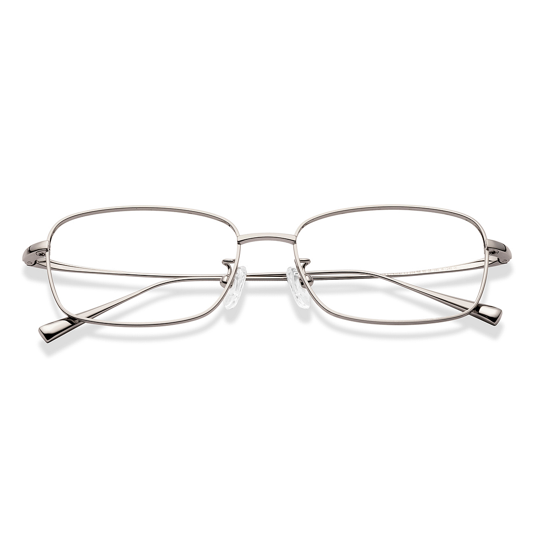 Lenskart Mid Gunmetal Full Rim Rectangle left side
