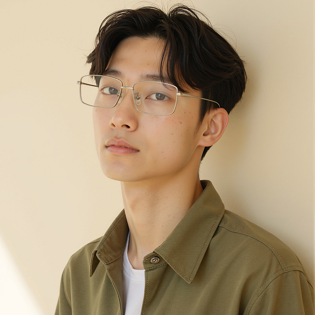 Lenskart Mid Gunmetal Full Rim Rectangle right side