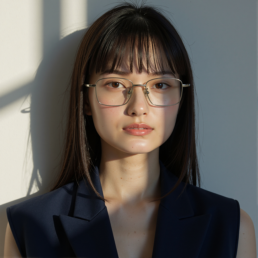 Lenskart Mid Gunmetal Full Rim Rectangle left side