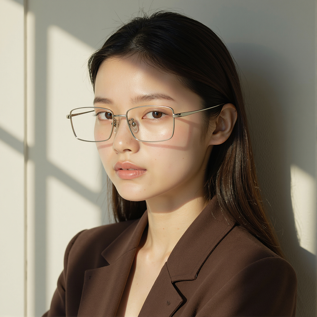 Lenskart Mid Gunmetal Full Rim Rectangle right side