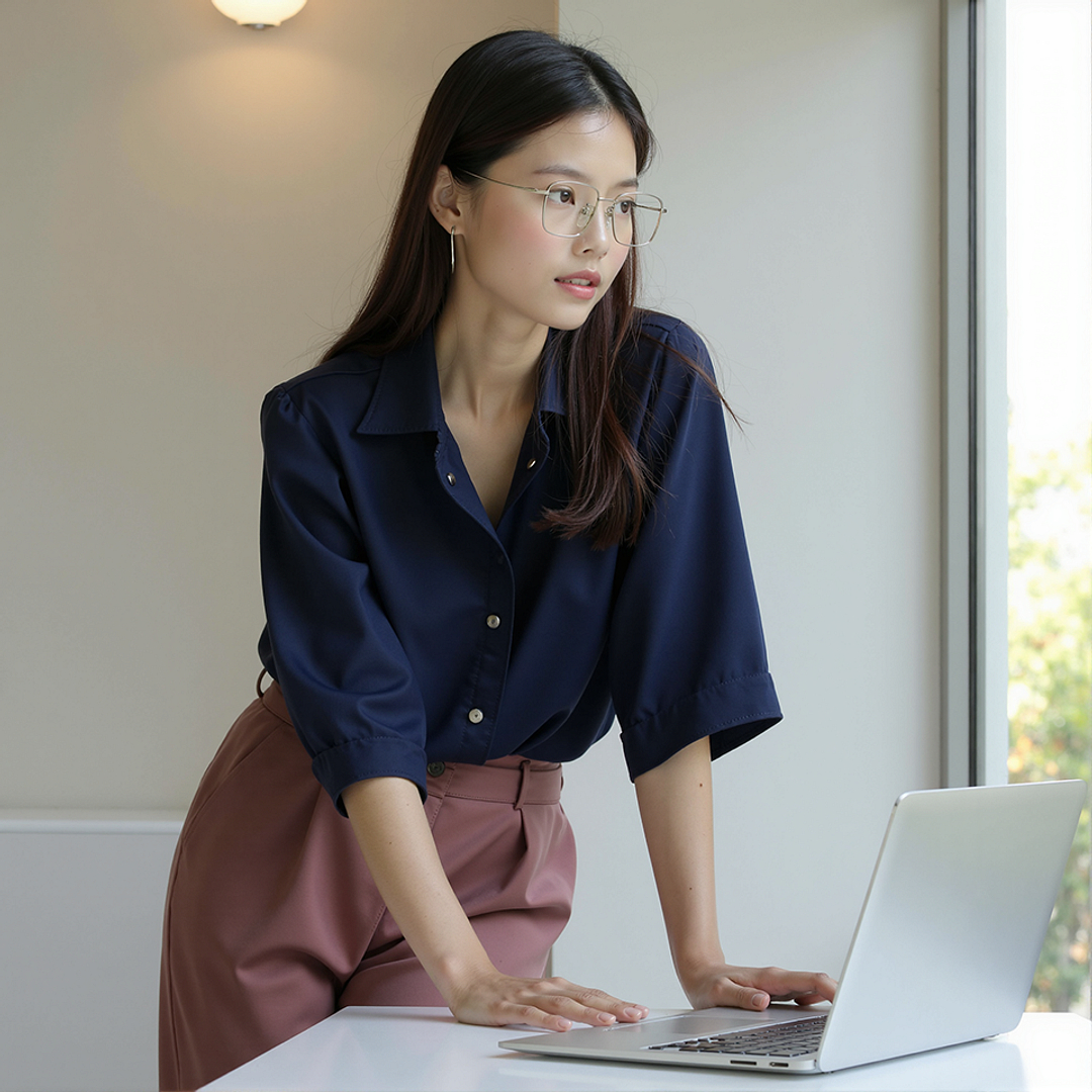 Lenskart Mid Gunmetal Full Rim Rectangle right side