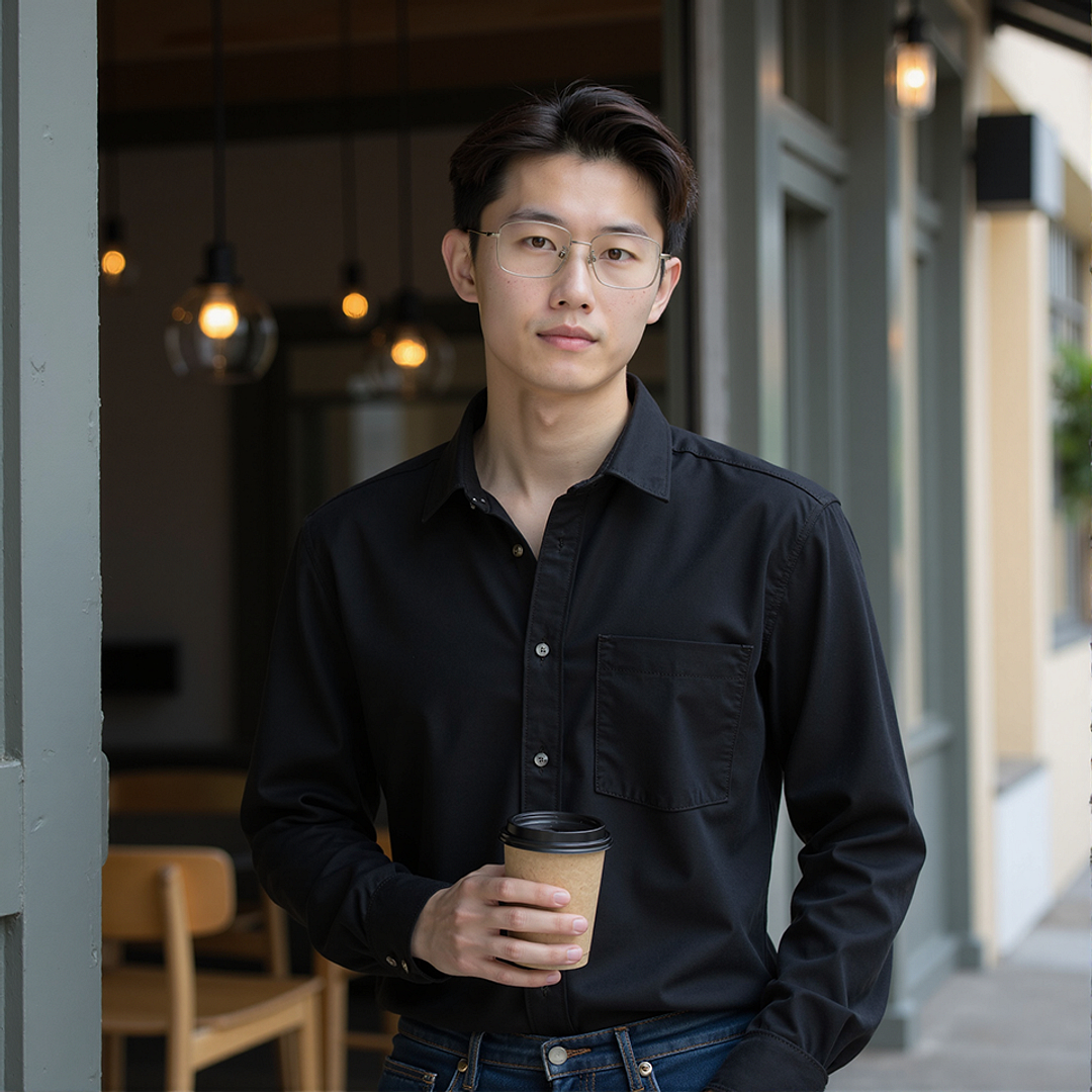 Lenskart Mid Gunmetal Full Rim Rectangle left side