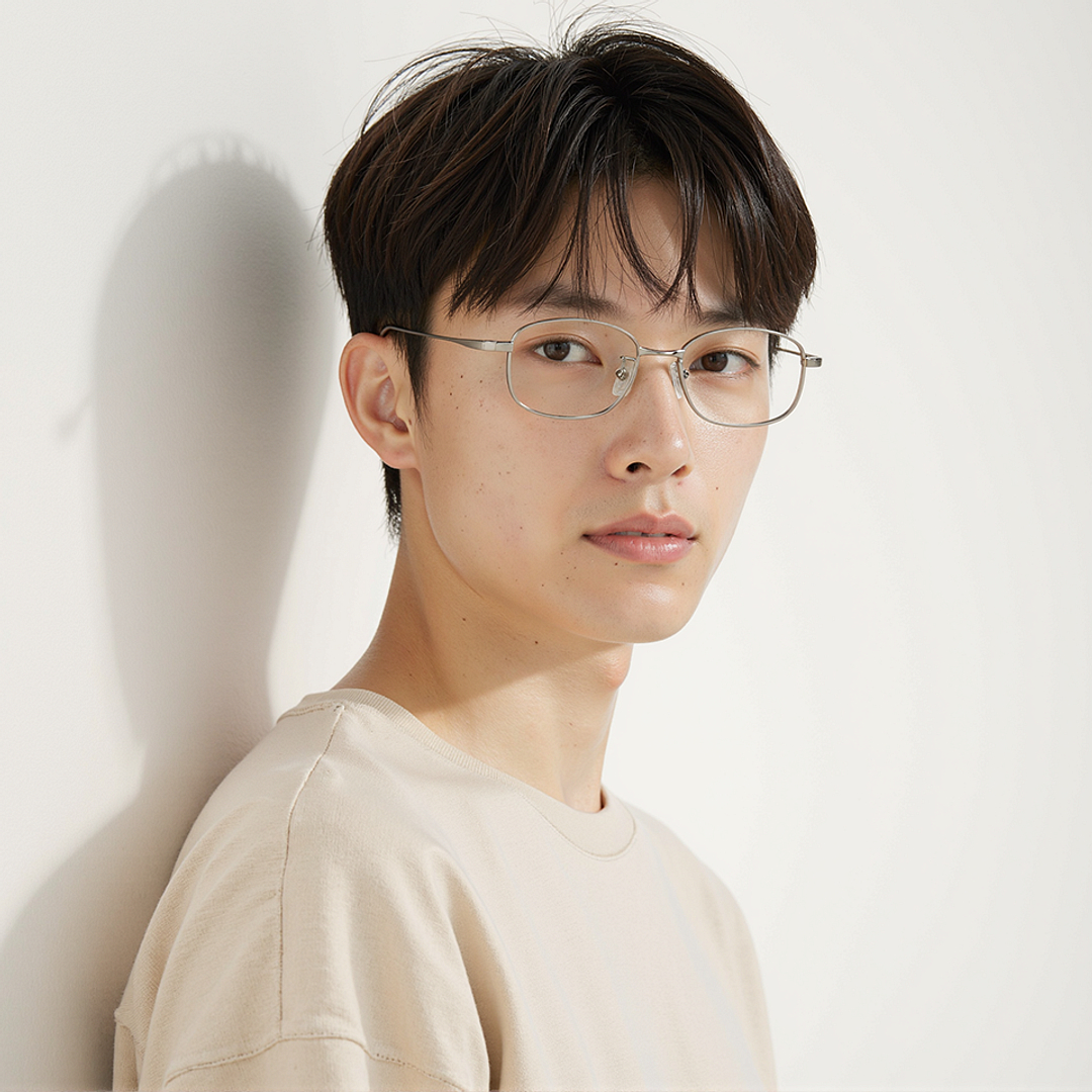 Lenskart Mid Gunmetal Full Rim Rectangle right side