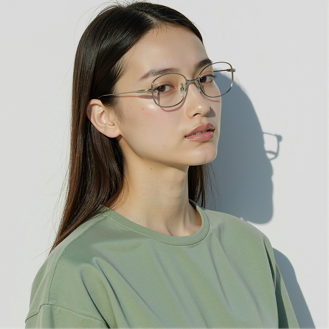 Lenskart Mid Gunmetal Full Rim Rectangle left side