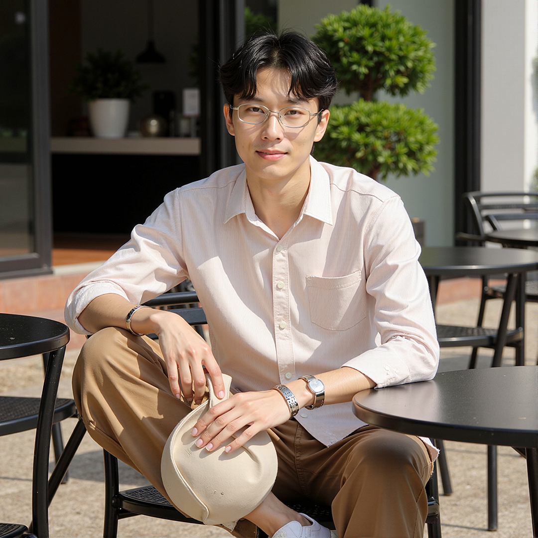 Lenskart Mid Gunmetal Full Rim Rectangle left side