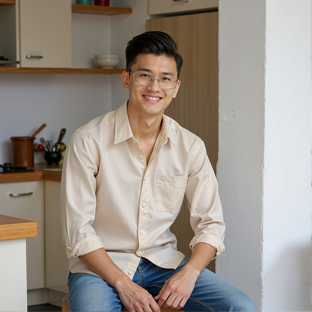 Lenskart Mid Gunmetal Full Rim Rectangle left side