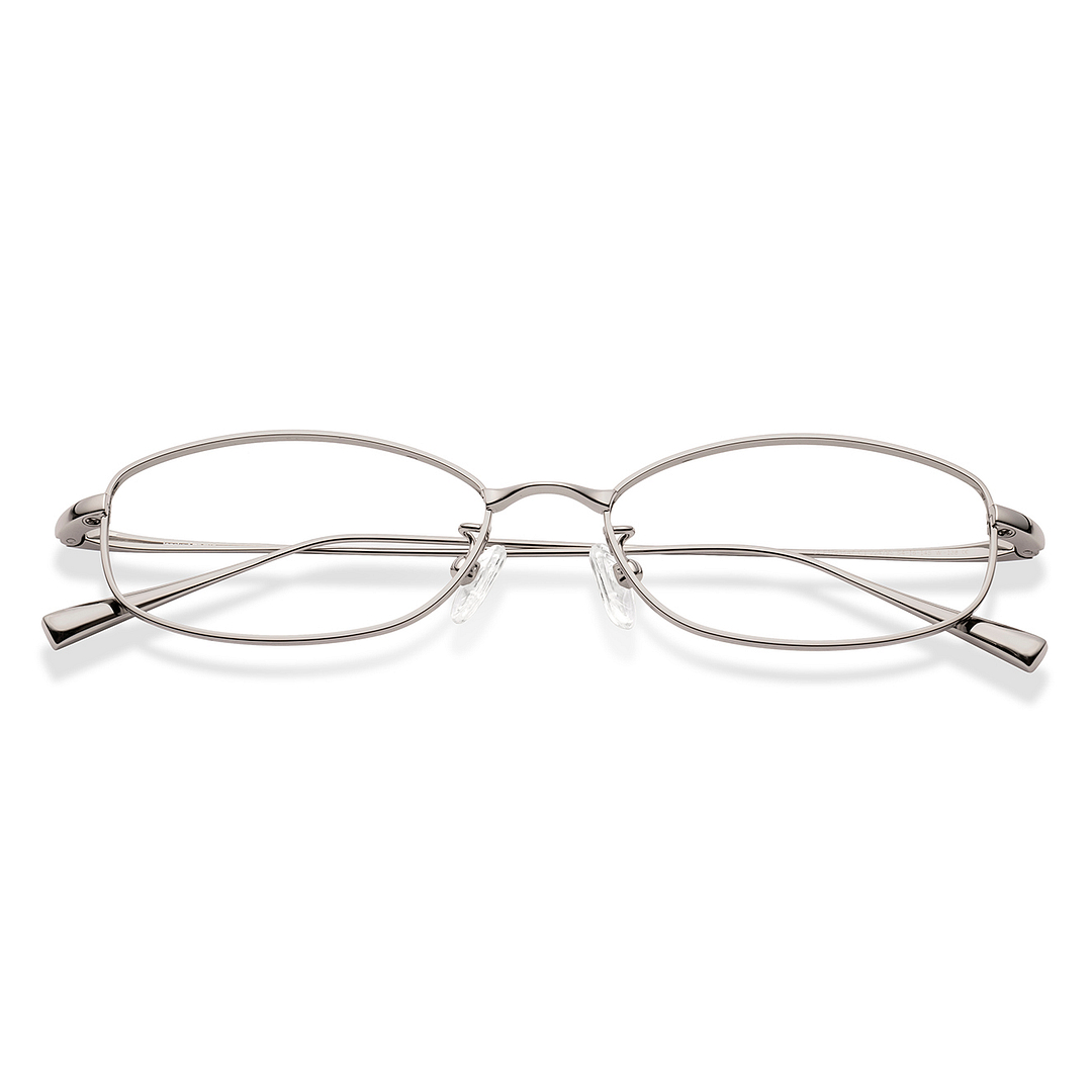 Lenskart Mid Gunmetal Full Rim Rectangle left side