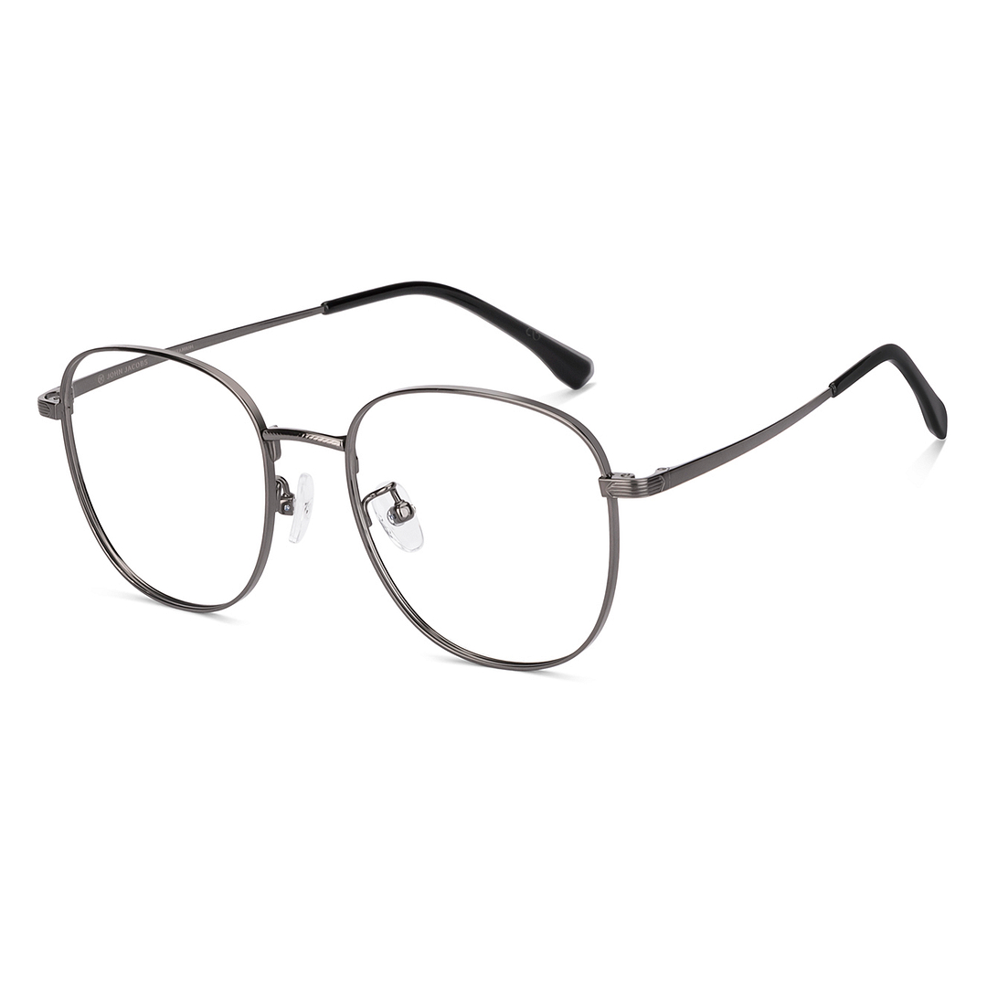 John Jacobs Mid Gunmetal Full Rim Square right side