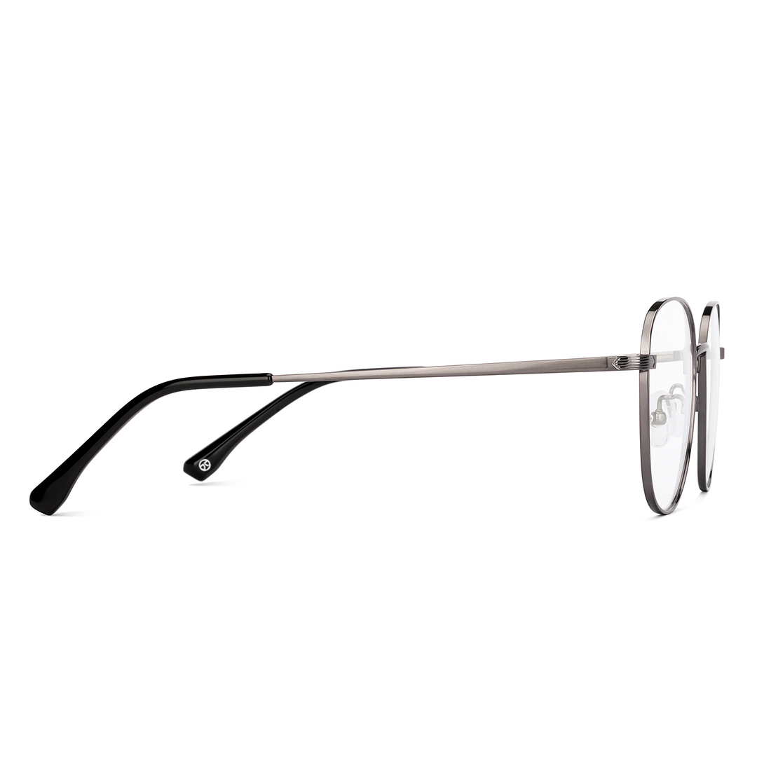 John Jacobs Mid Gunmetal Full Rim Square left side