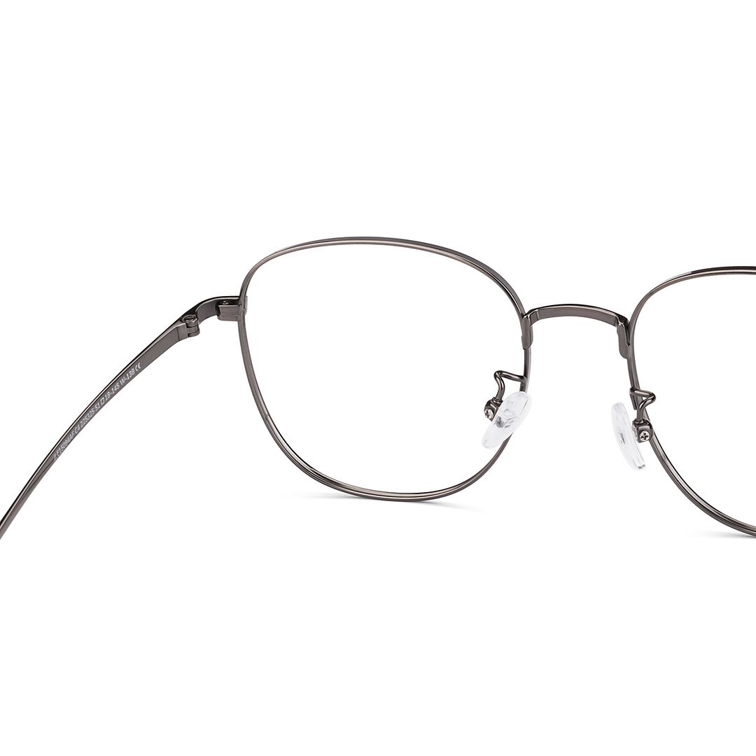 John Jacobs Mid Gunmetal Full Rim Square right side