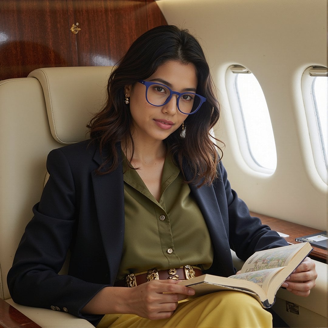 Lenskart Hustlr Midnight Blue Full Rim Square right side