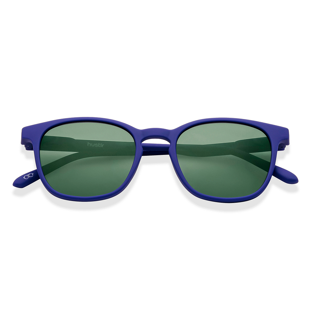 Lenskart Hustlr Online Midnight Blue Full Rim Square left side