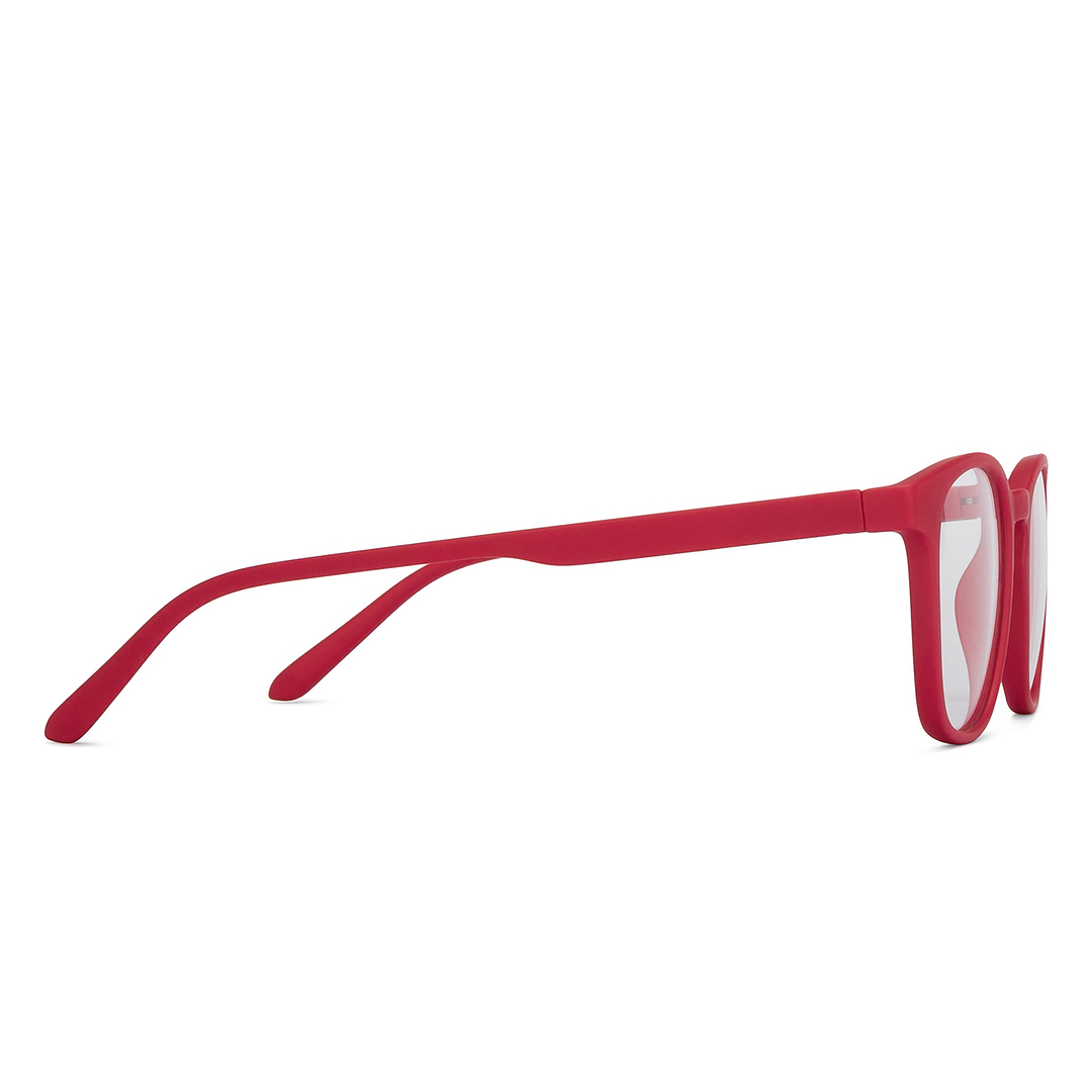 Lenskart Hustlr Monza Red Full Rim Square left side