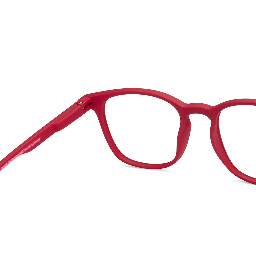 Lenskart Hustlr Monza Red Full Rim Square right side