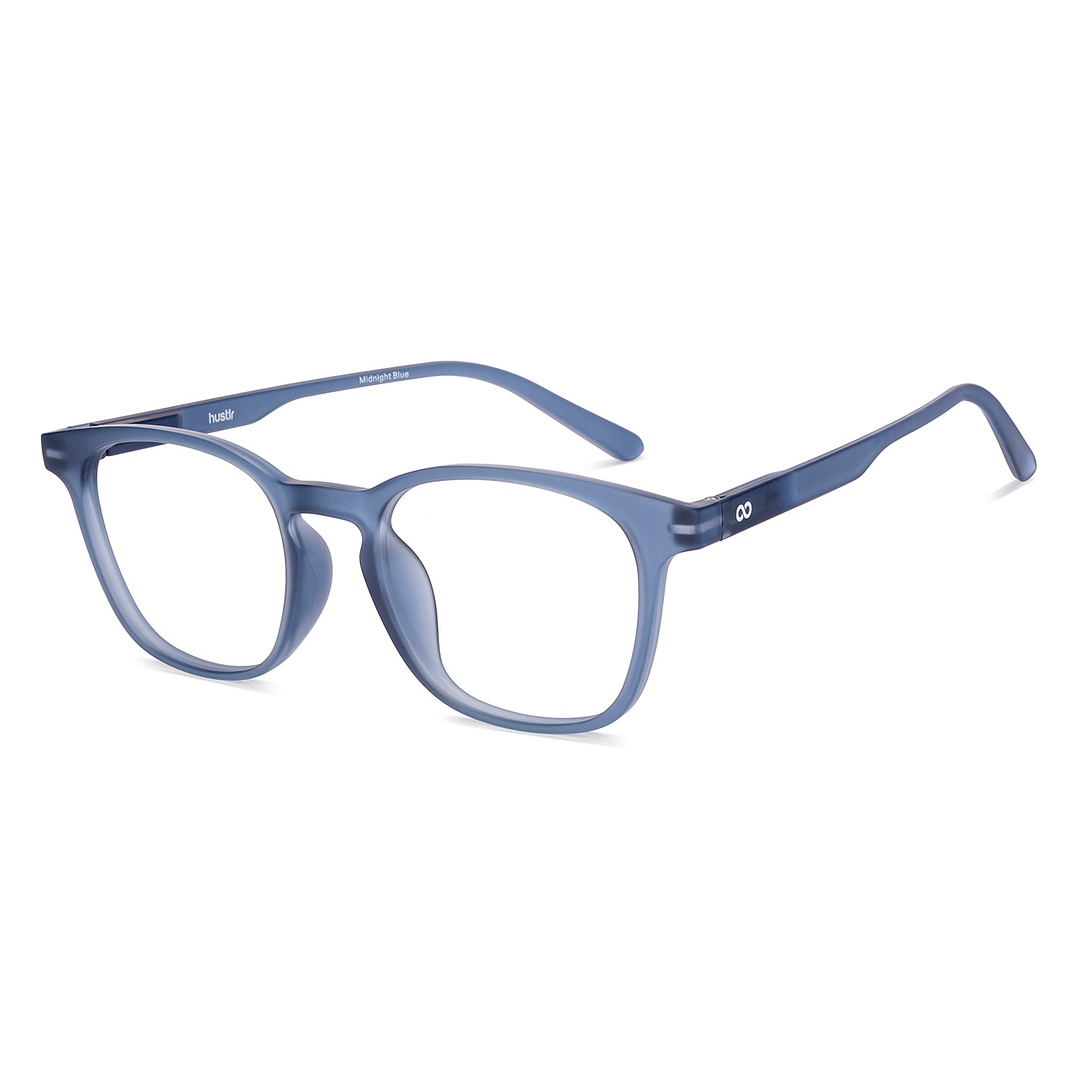 Lenskart Hustlr Navy Blue Full Rim Square right side
