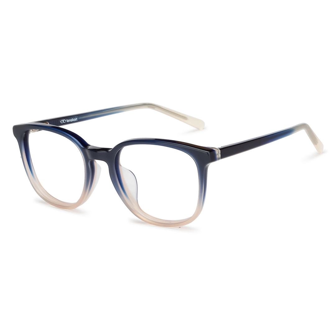 Hooper Navy Blue Full Rim Round left side