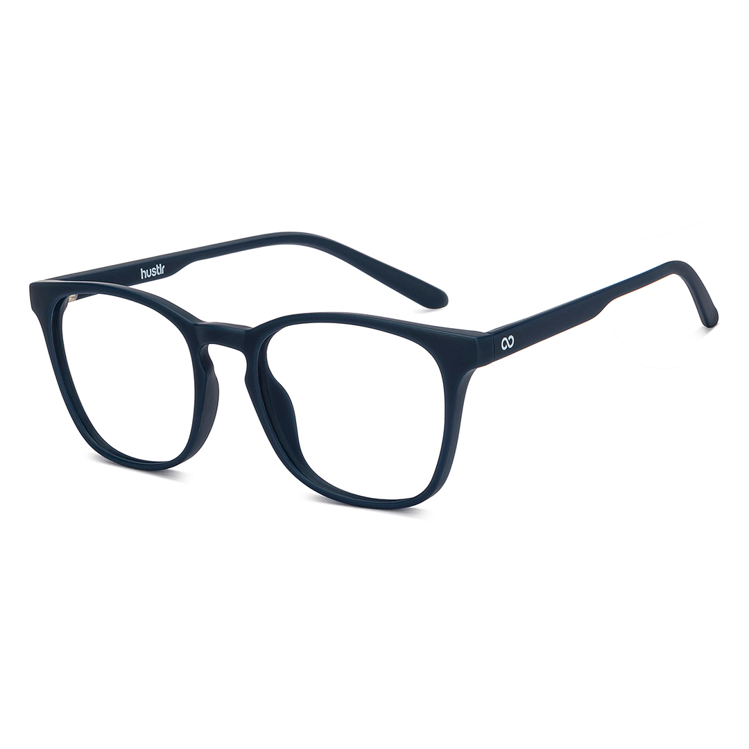 Hooper Screen Glasses Blue Block Phone Screen Glasses : Navy Navy Full Rim Square Hooper Hustlr HP D15011 C15 left side