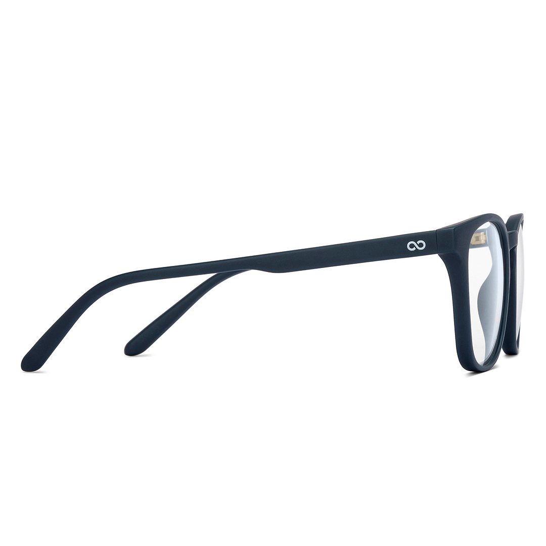 Hooper Screen Glasses Blue Block Phone Screen Glasses : Navy Navy Full Rim Square Hooper Hustlr HP D15011 C15 left side