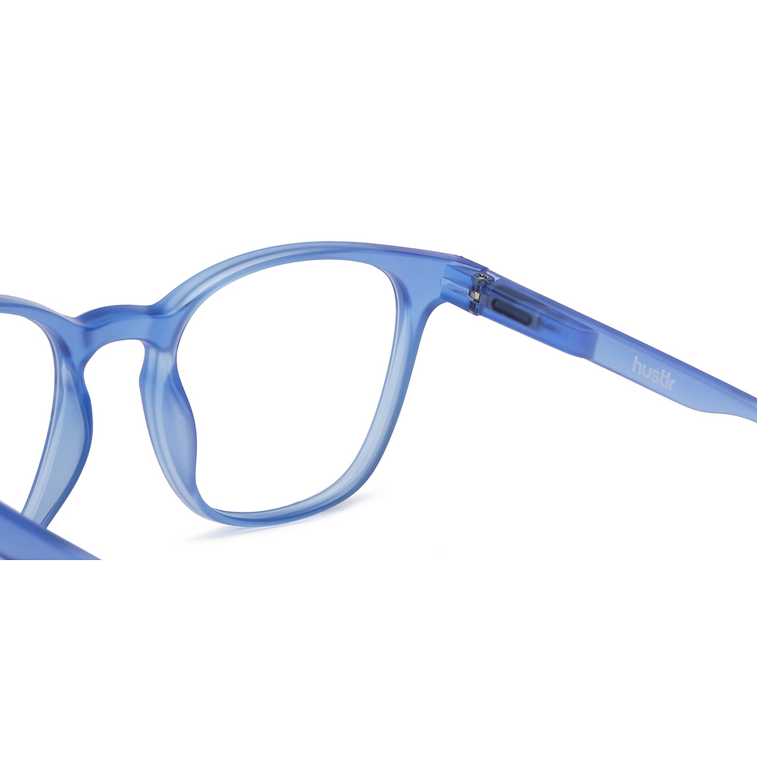 Lenskart Hustlr Ocean Blue Full Rim Square right side