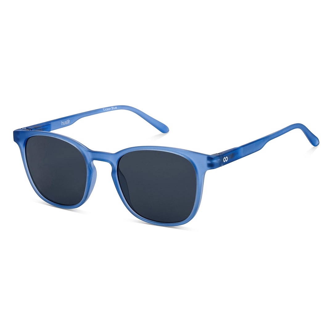 Lenskart Hustlr Online Ocean Blue Full Rim Square right side