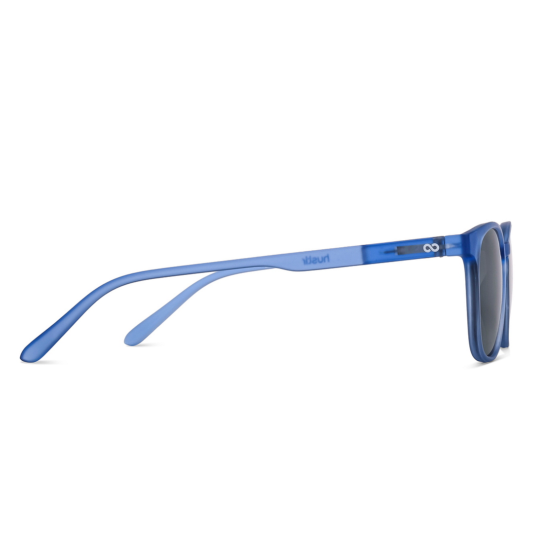 Lenskart Hustlr Online Ocean Blue Full Rim Square left side