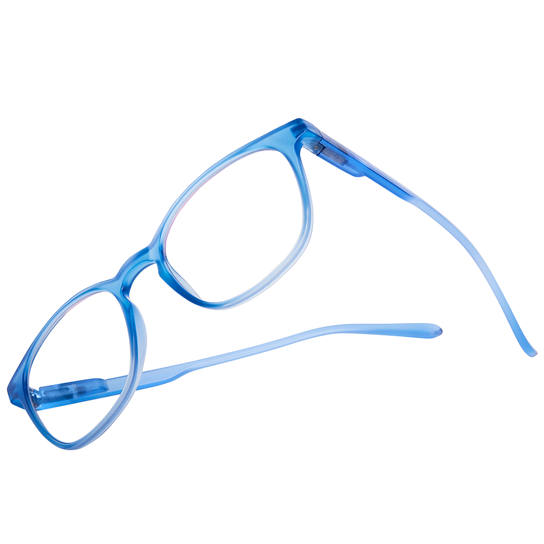 Hooper Ocean Blue Full Rim Square left side