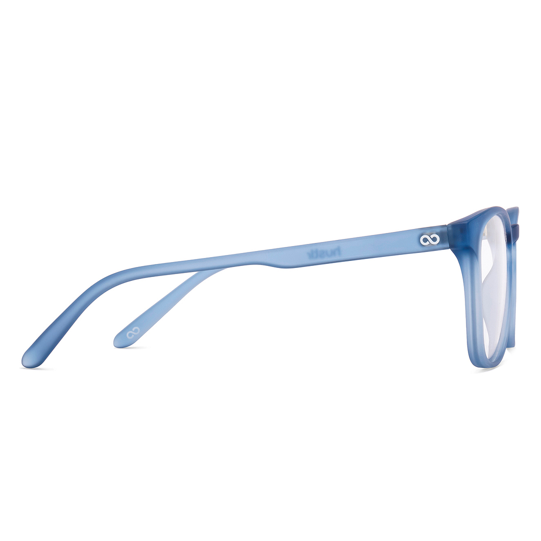 Hooper Ocean Blue Full Rim Square left side