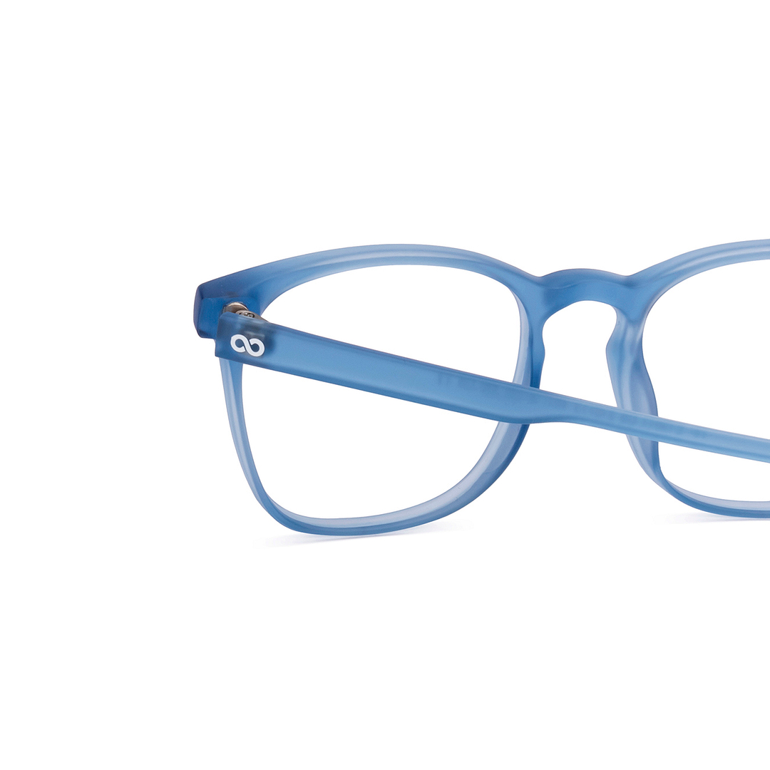 Hooper Ocean Blue Full Rim Square left side