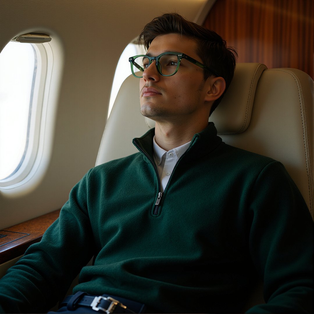 Lenskart Hustlr Olive-Ace Full Rim Square left side