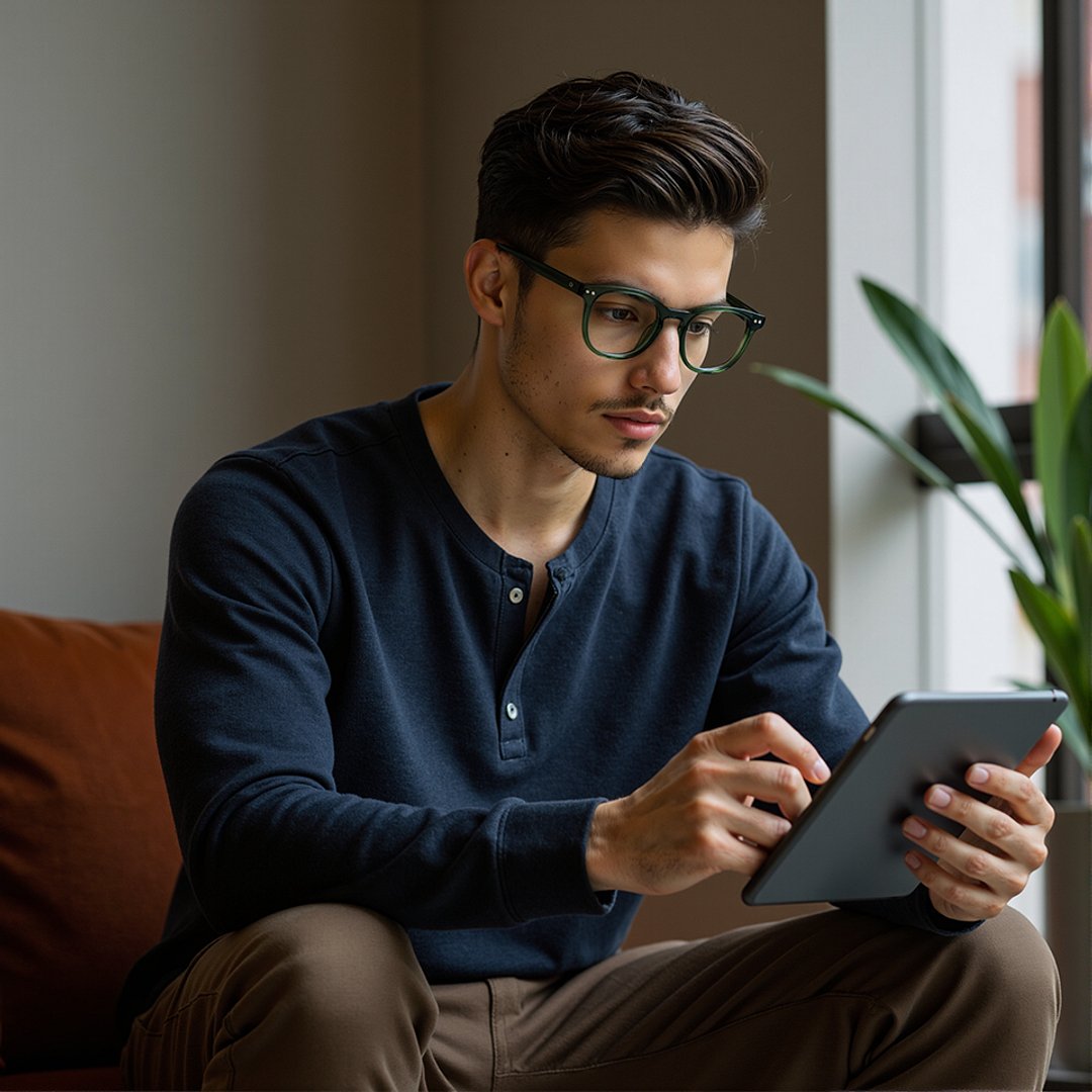 Lenskart Hustlr Olive-Ace Full Rim Square left side