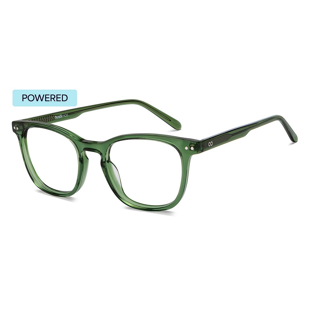 Lenskart Hustlr Olive-Ace Full Rim Square left side