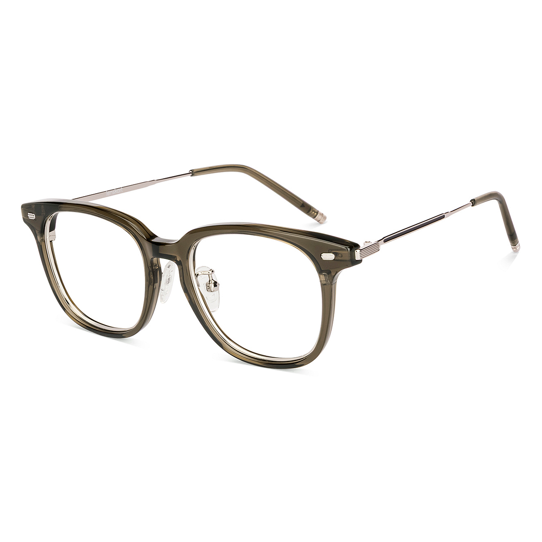 Lenskart Olive Green Full Rim Square left side