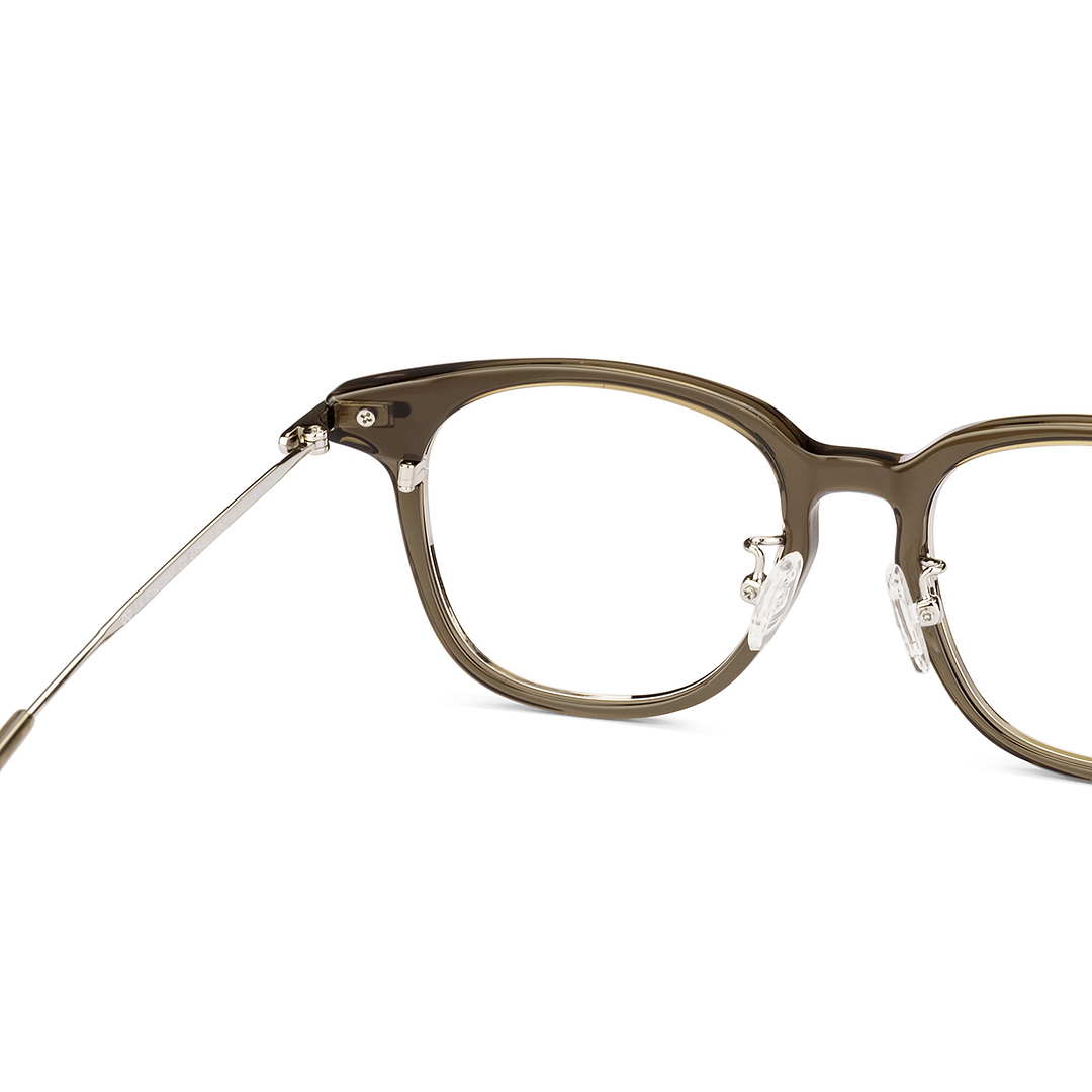 Lenskart Olive Green Full Rim Square left side