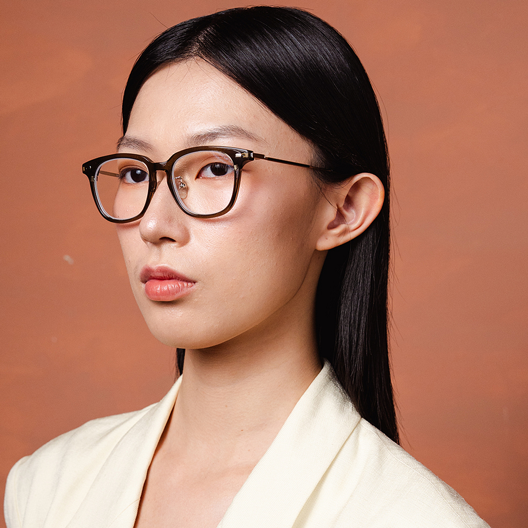 Lenskart Olive Green Full Rim Square right side