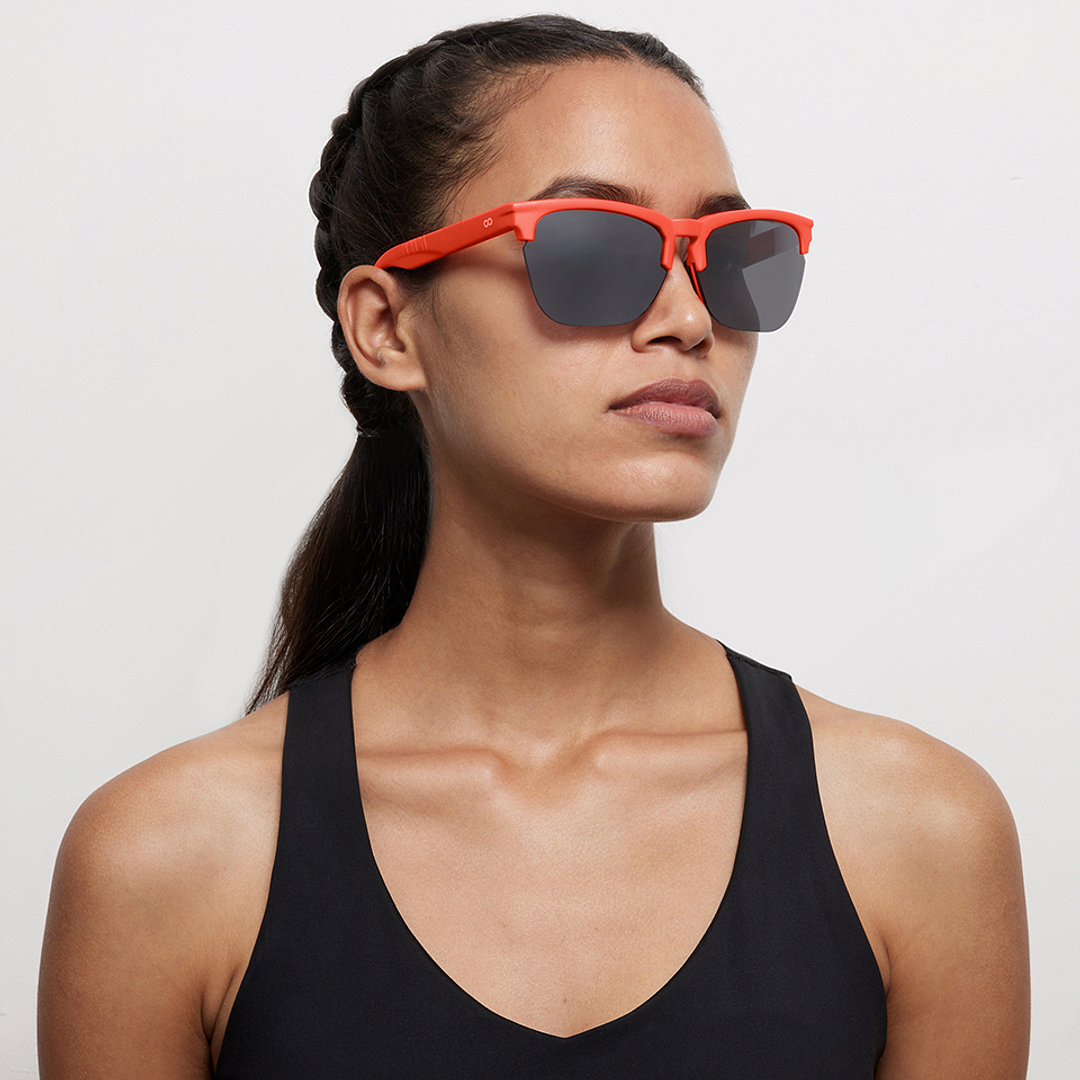 Lenskart Boost Online Brown Half Rim Square right side