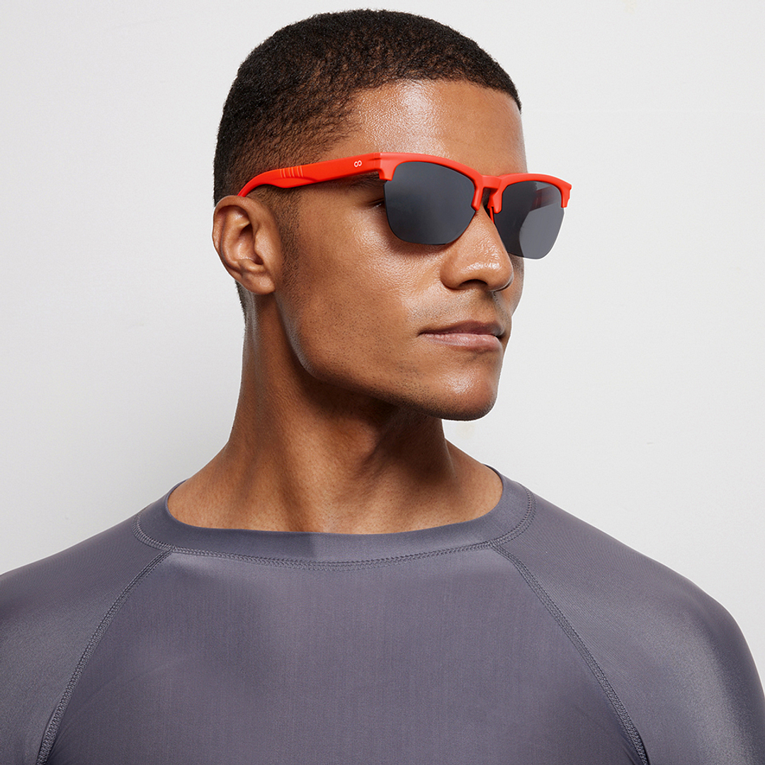 Lenskart Boost Online Brown Half Rim Square right side