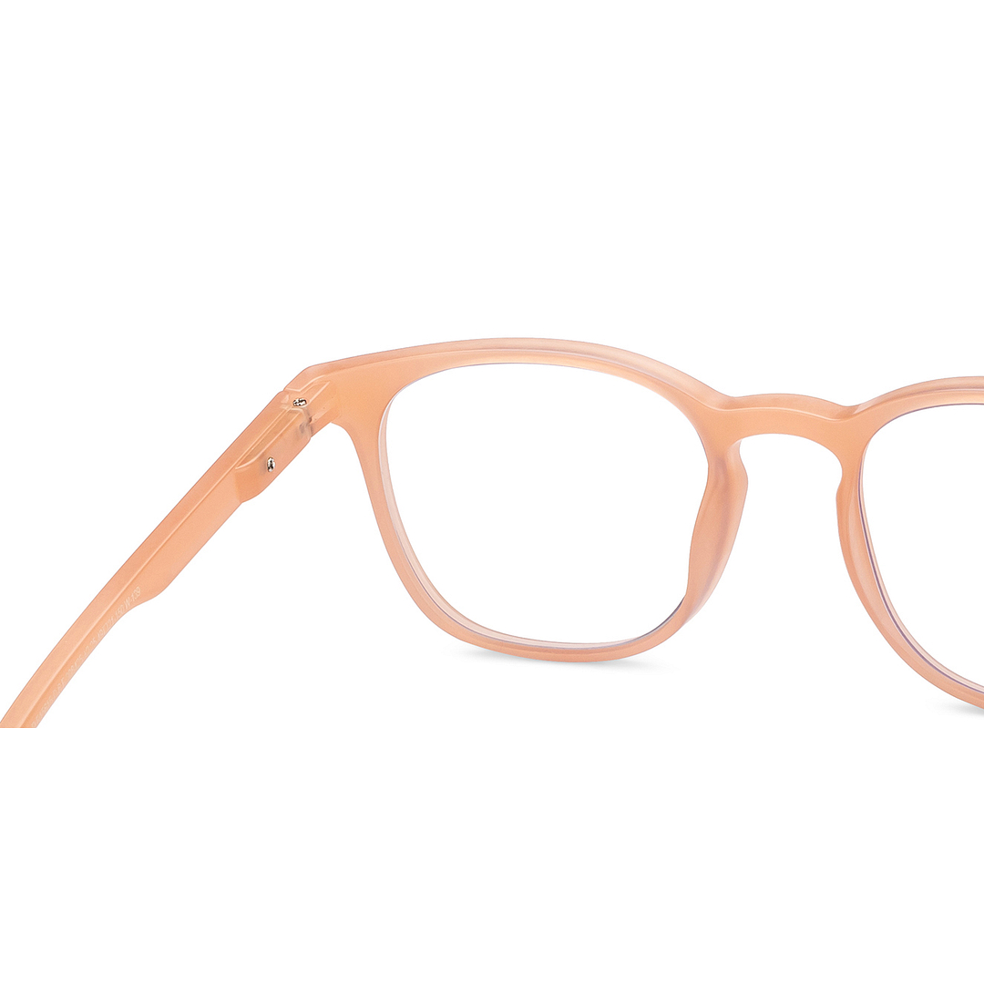 LENSKART BLU READERS Pink Peach Pink Full Rim Square LENSKART BLU READERS LR E15615 Only for 2 25 Prefitted Powers right side