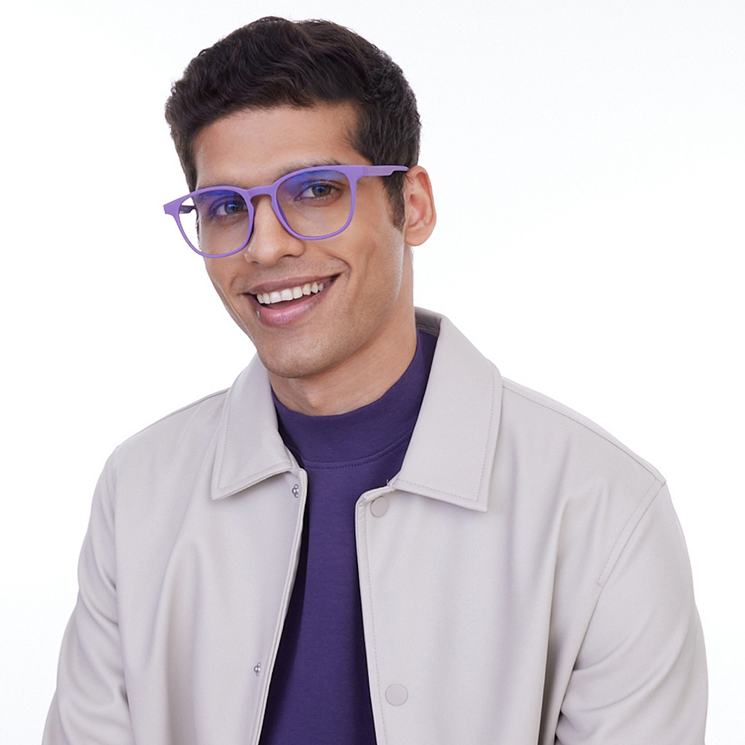 Lenskart Hustlr Amethyst Full Rim Square left side