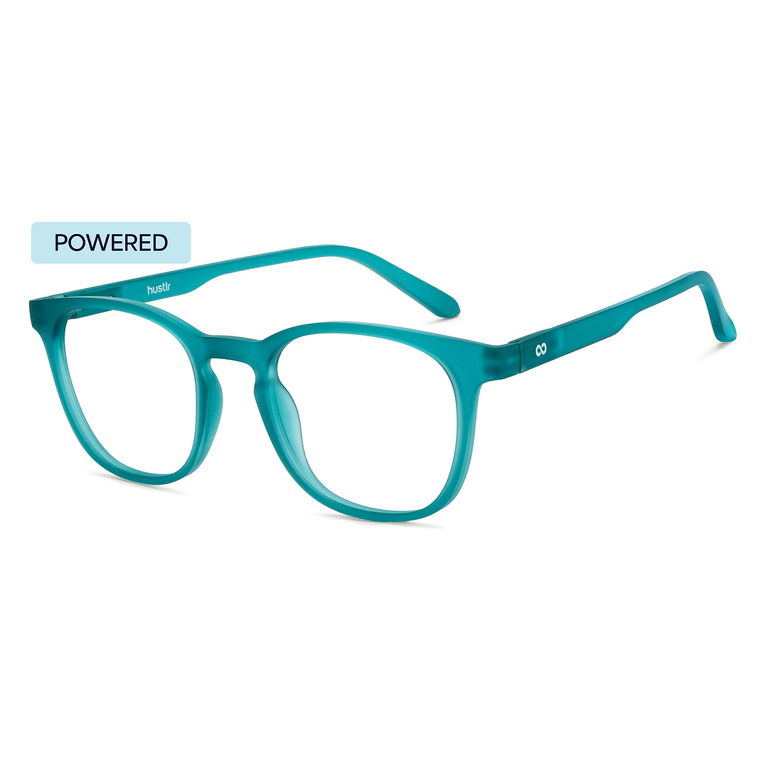 Lenskart Hustlr Blue Lagoon Full Rim Square right side